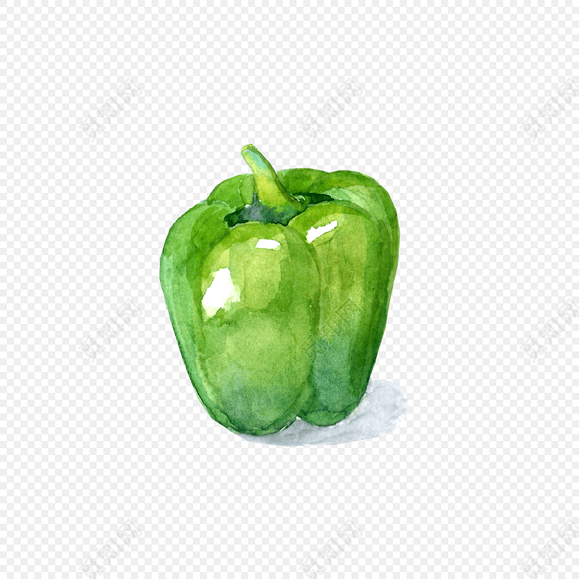 大青椒插画素材