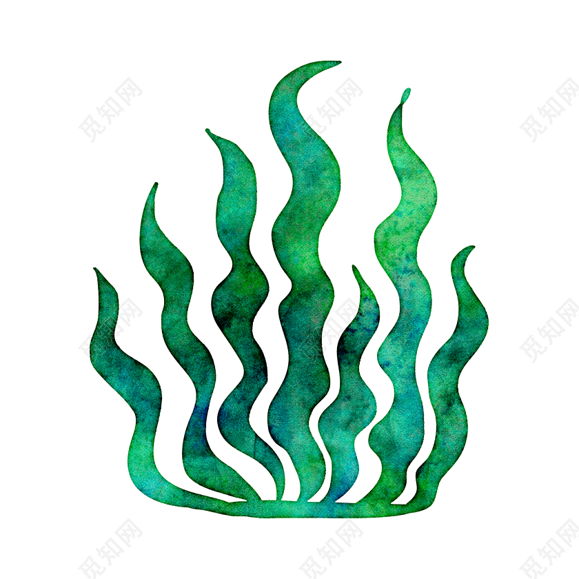 绿色简约水草图片下载素材