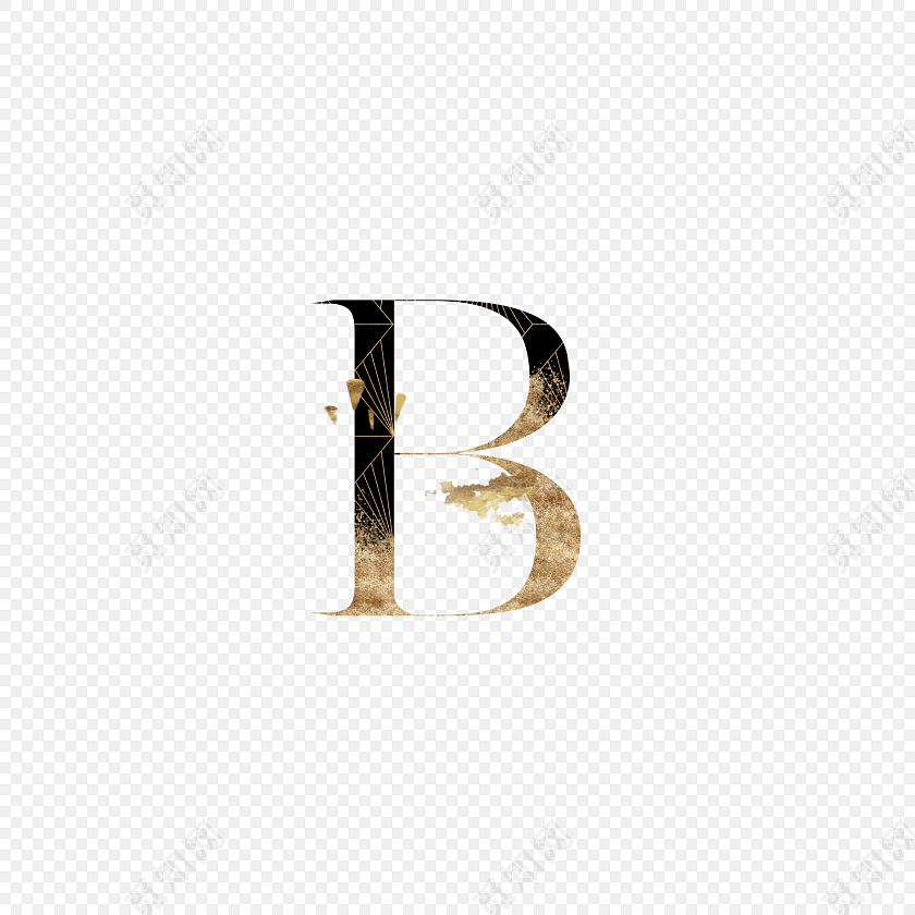 英文字母b艺术字素材