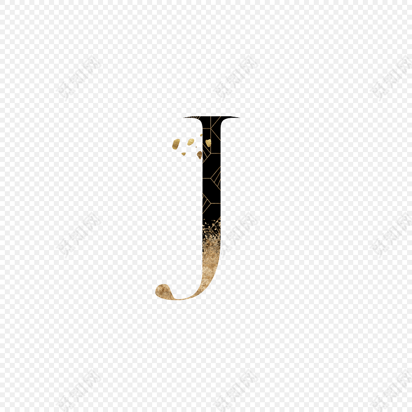 英文字母j艺术字素材