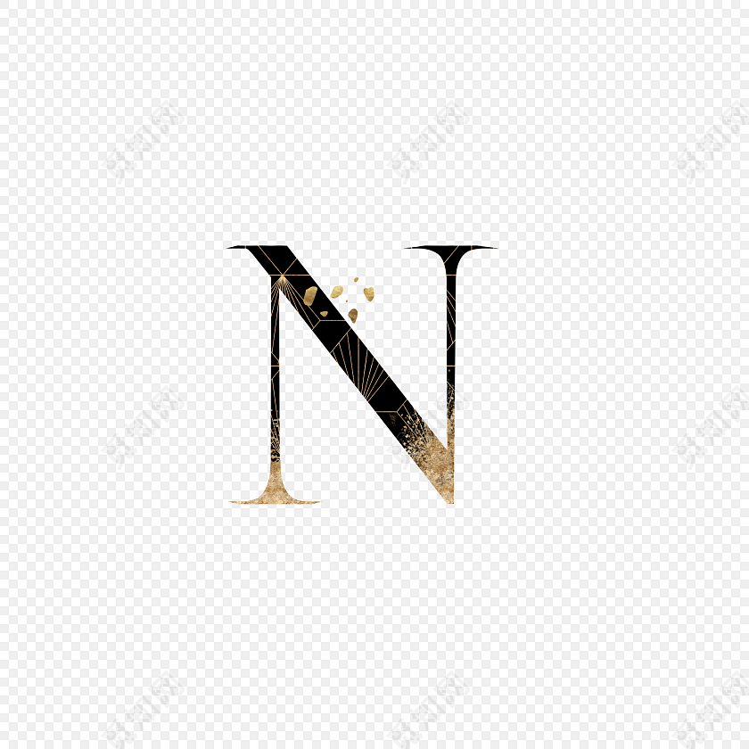 英文字母n艺术字素材