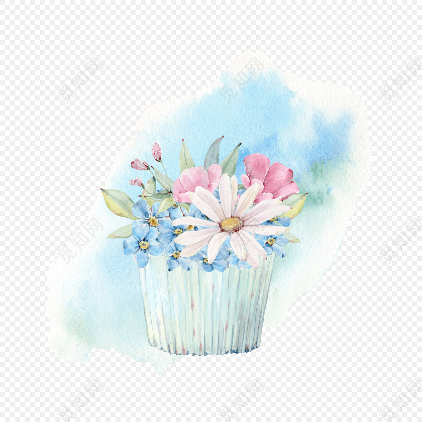 清新花卉插画