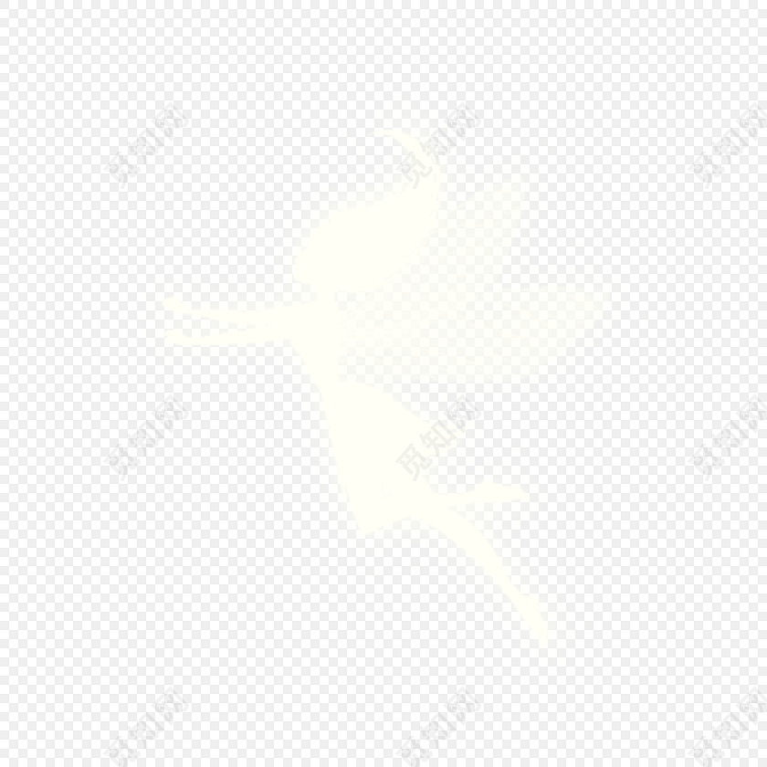 白底小天使剪影素材免费下载_png素材_觅知网