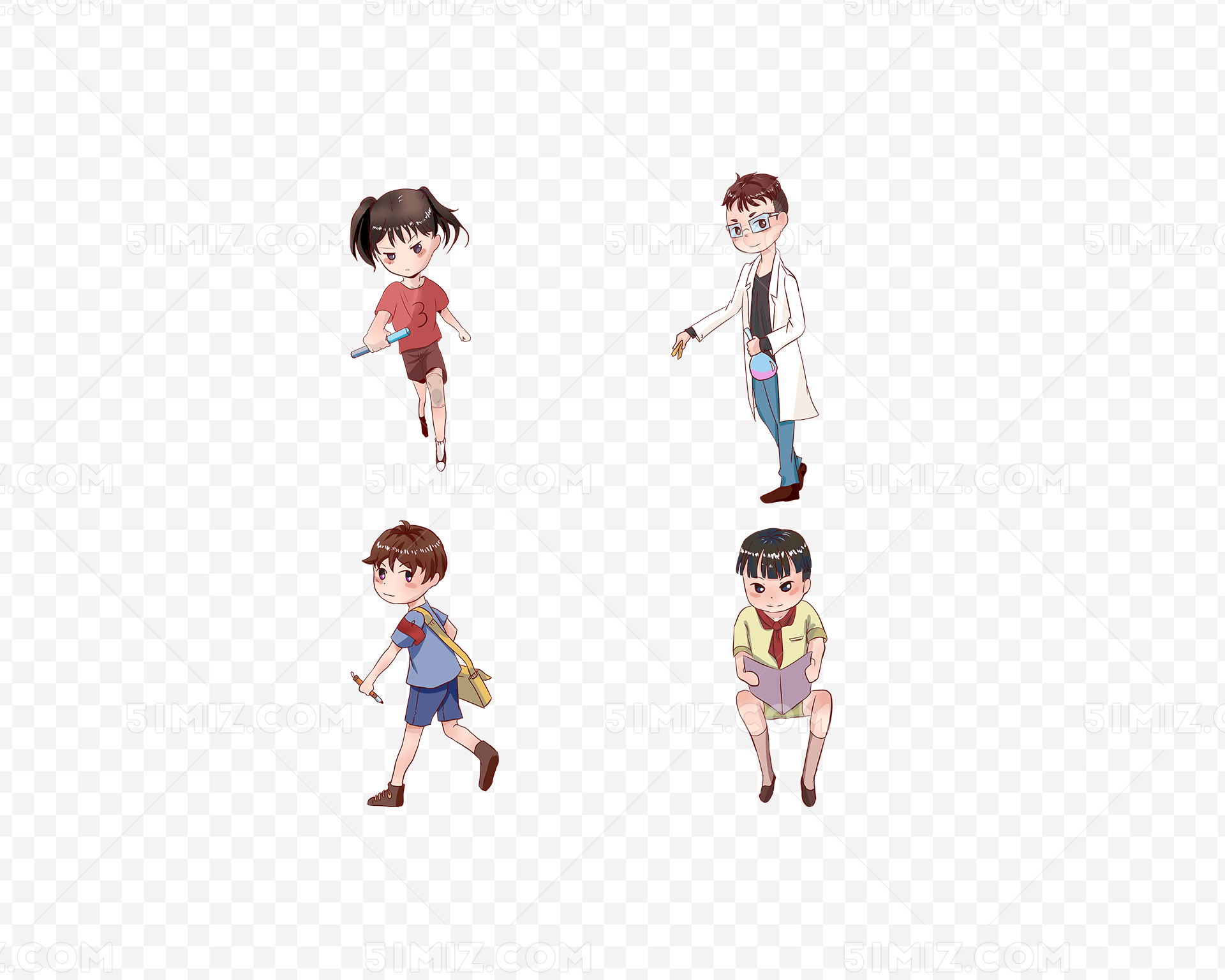 开学人物学生图片人物素材