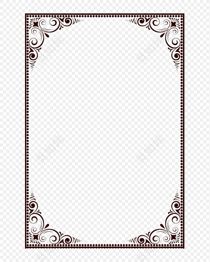 古典欧式花纹花边边框素材