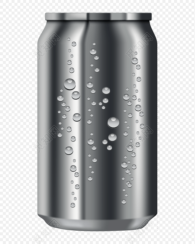 黑色啤酒罐素材