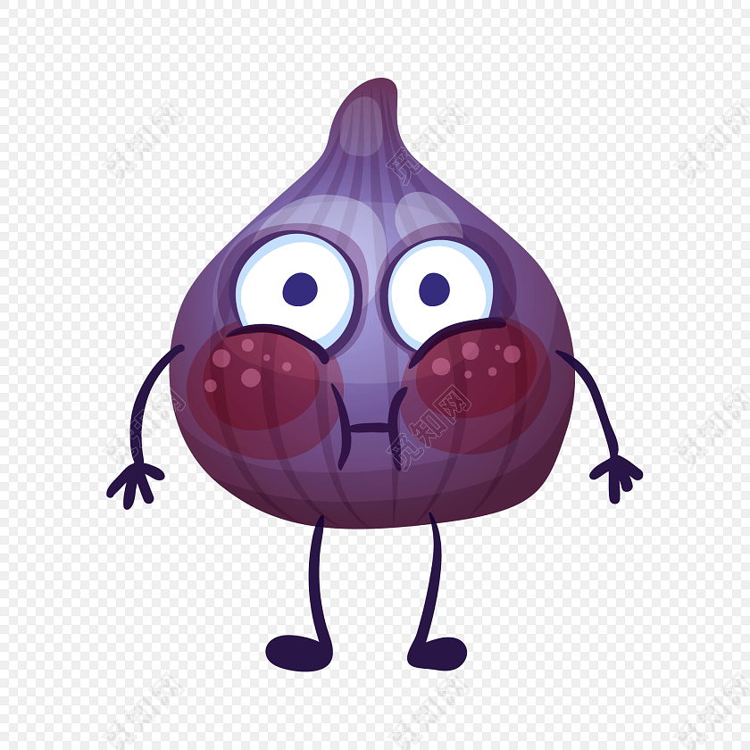 卡通洋葱拟人化卡通素材