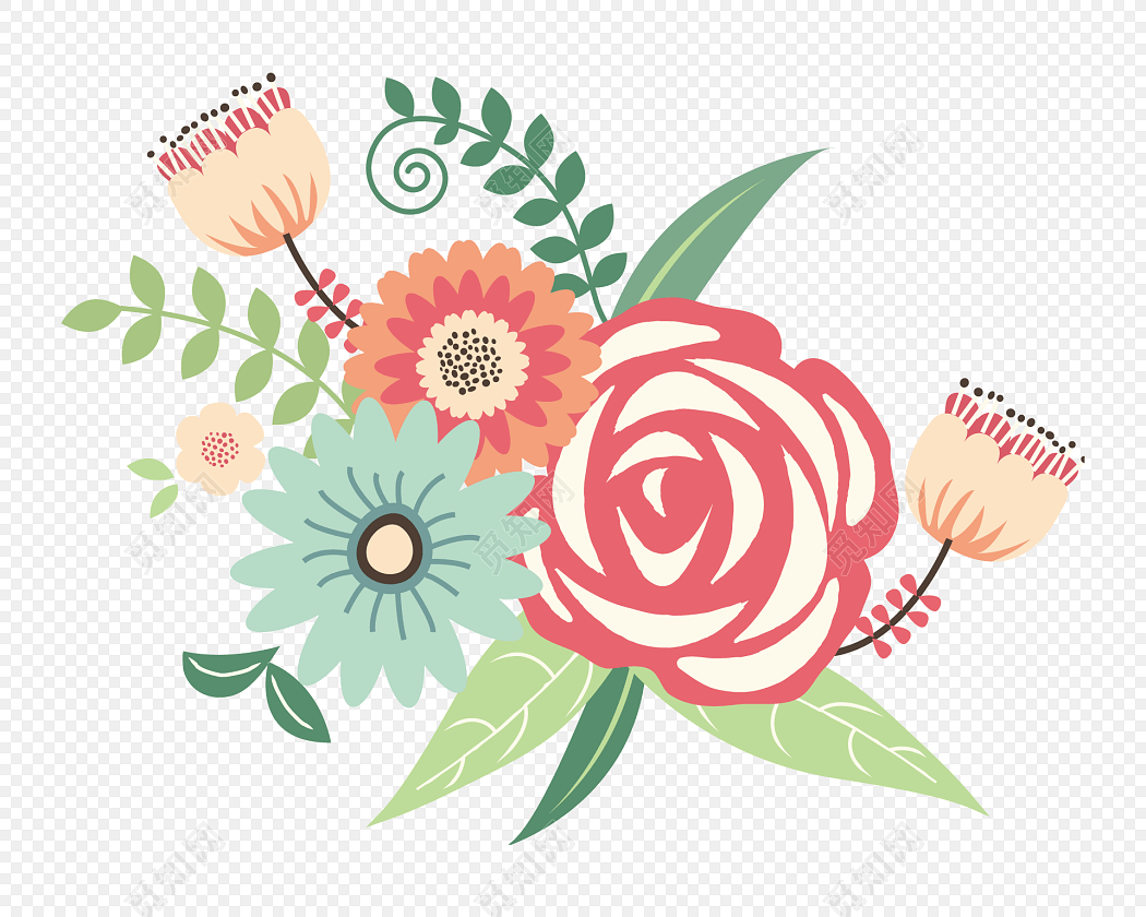 植物花草插画素材