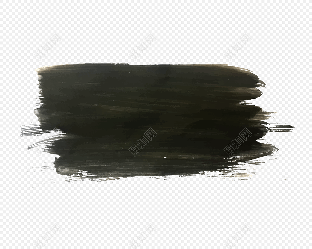 黑色水墨笔刷素材免费下载_png素材_觅知网