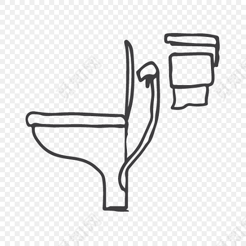 厕所马桶简笔画素材下载