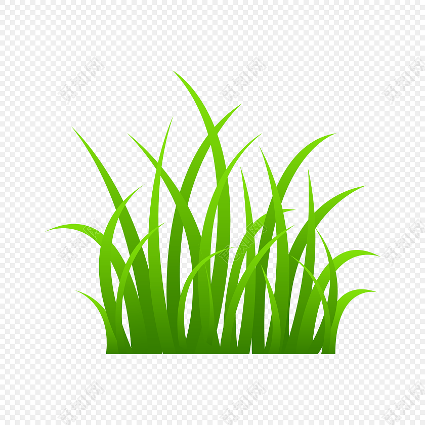 绿色清新植物小草素材