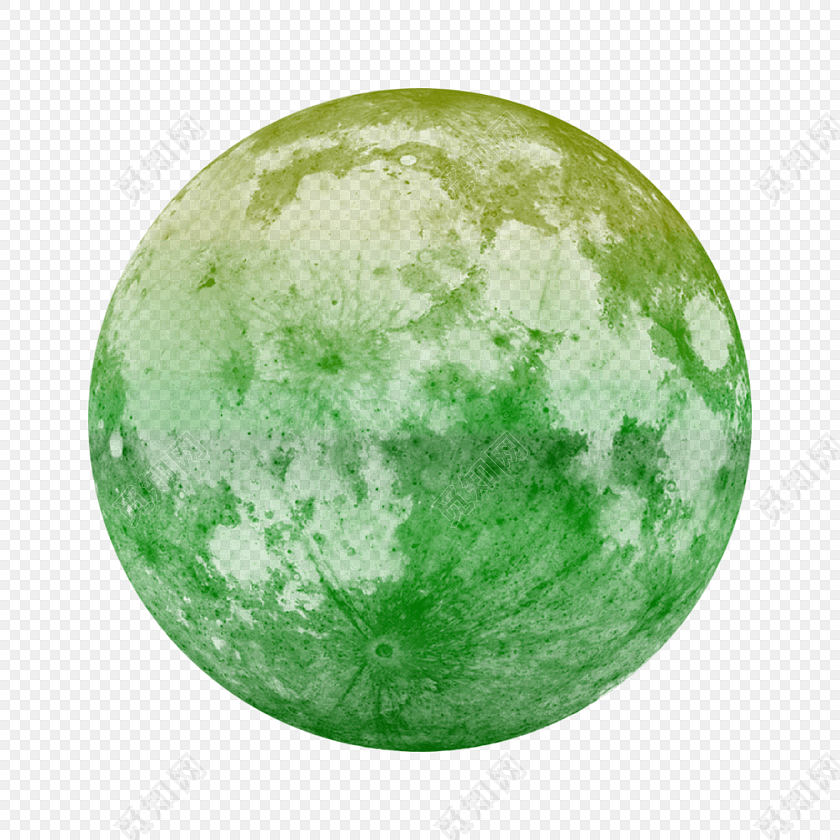 绿色渐变纹理泡泡水彩插画素材