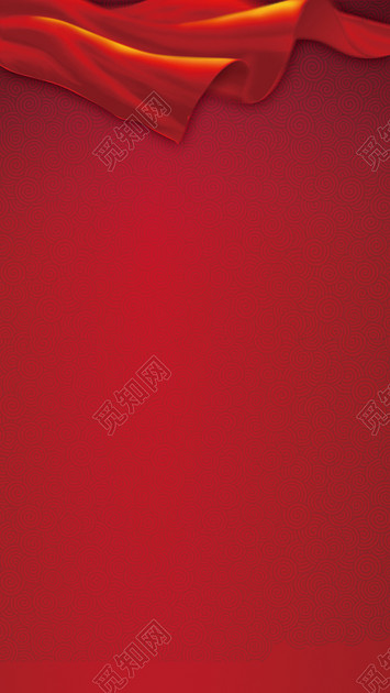 红色新年h5背景纯色