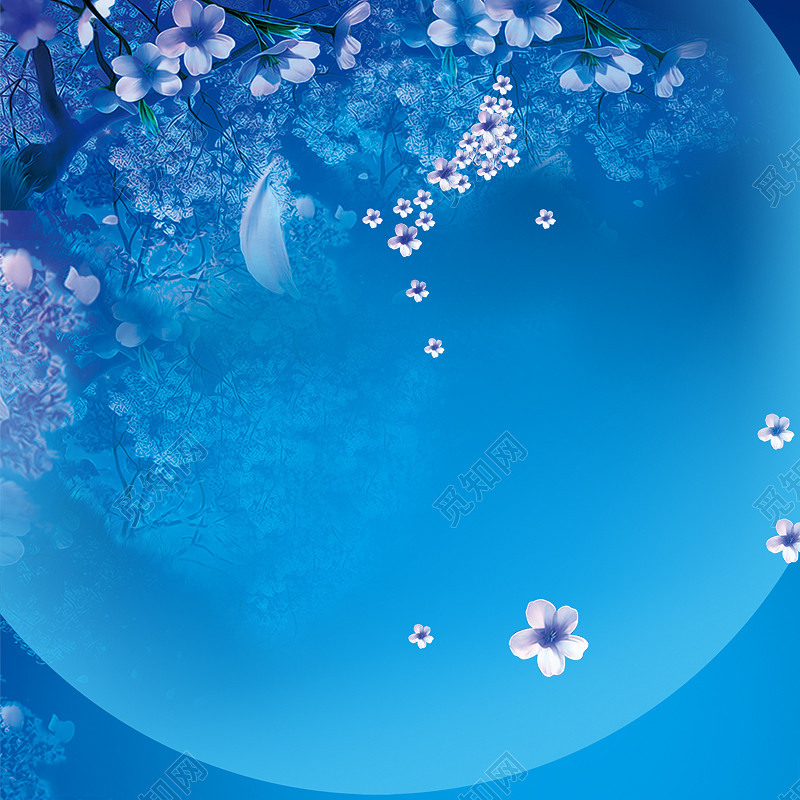 唯美蓝色星空大气背景图免费下载_背景素材_觅知网