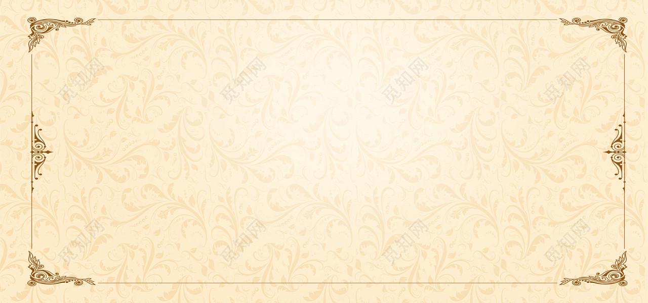边框 纹理 古典花纹 底纹 黄色背景