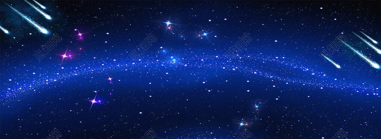 星座蓝色星空淘宝海报背景