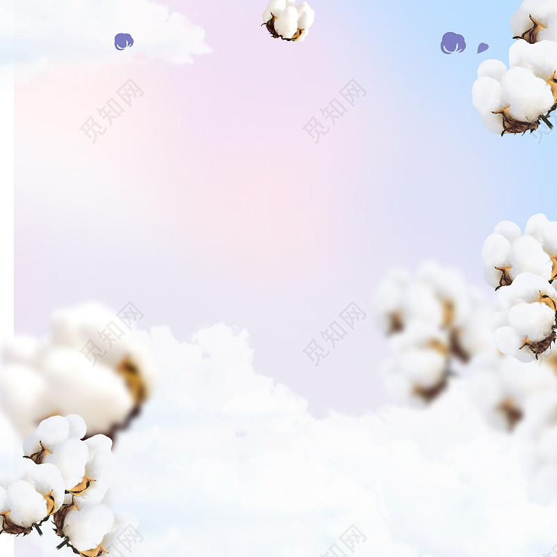 简约棉花毛巾psd分层主图背景素材