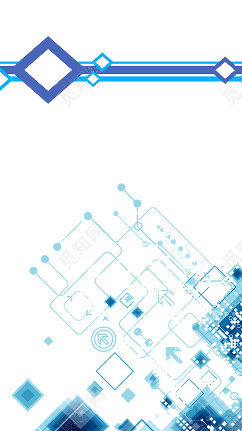 蓝色科技商务画册杂志封面设计背景图