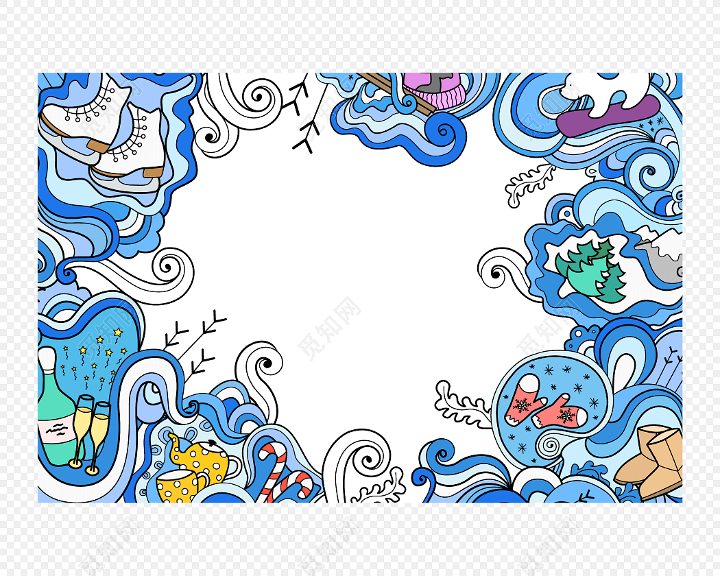 手绘卡通海洋素材