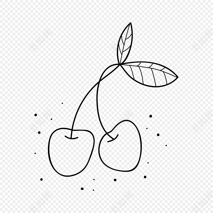 樱桃简笔画