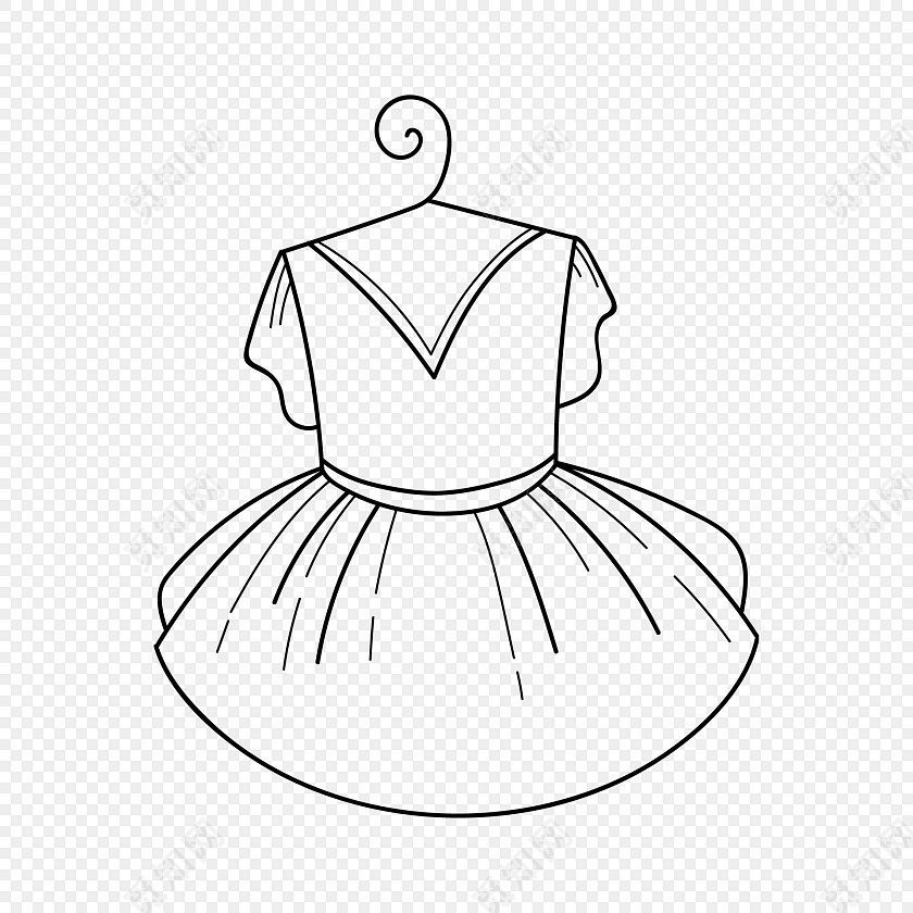衣服简笔画