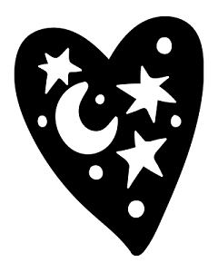 心形星星月亮装饰