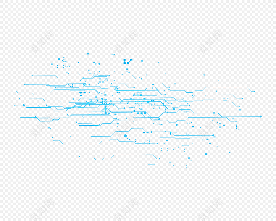 科技感线条矢量元素
