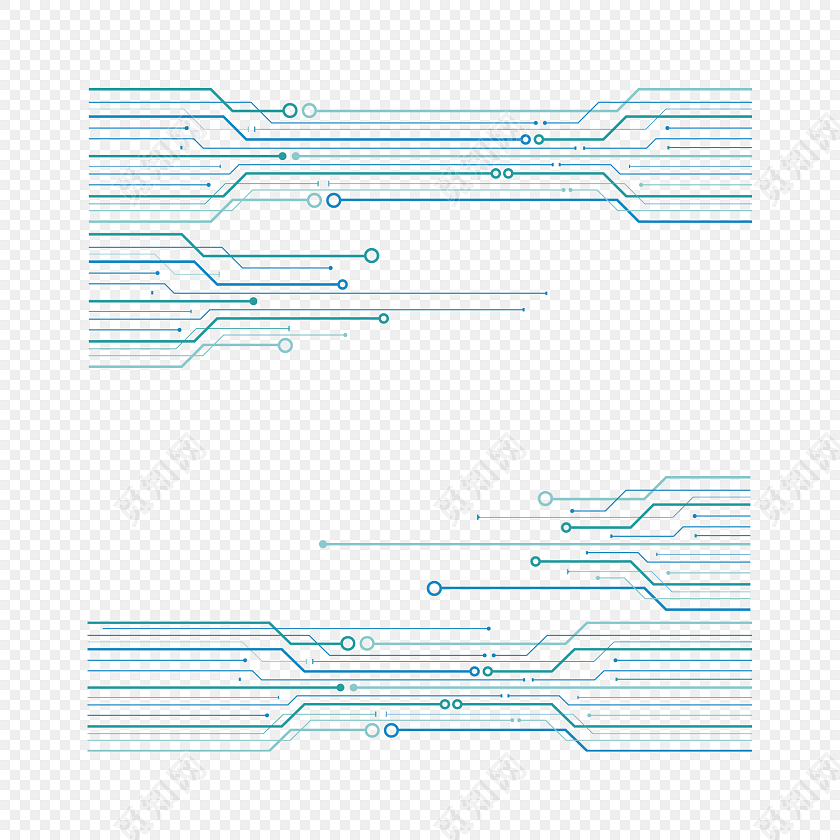 科技感线条矢量元素