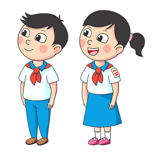 中国小学生红领巾少年卡通人物