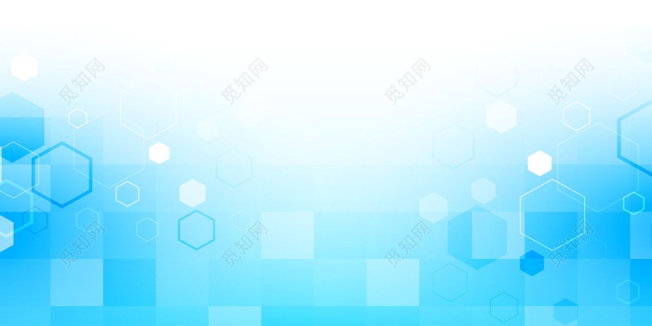 蓝色蓝白多边形生物科技医疗背景图