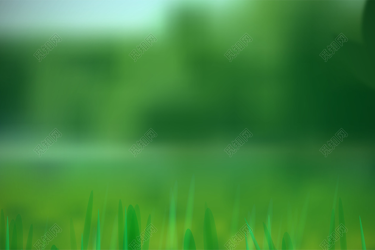 矢量绿色模糊背景素材