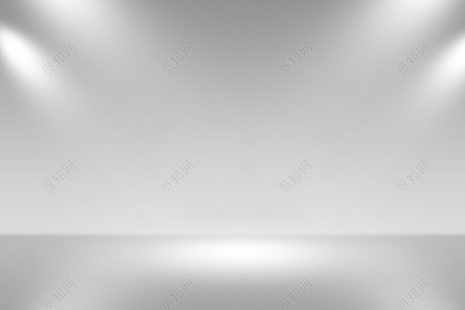 灰色白色渐变聚光灯背景