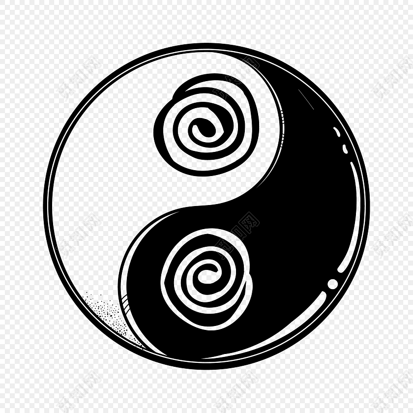 太极图矢量素材
