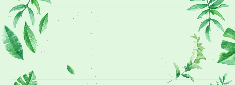 春天小清新绿色海报背景