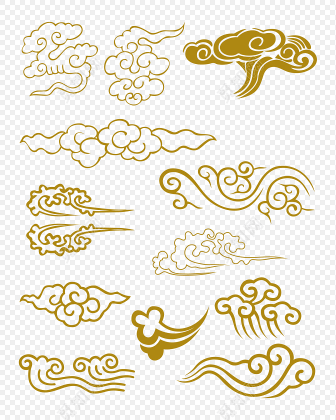 手绘卡通云朵花纹边框素材_亿库素材网 手绘卡通云朵花纹边框素材