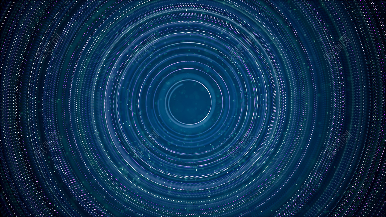 黑蓝魔幻旋转科技背景