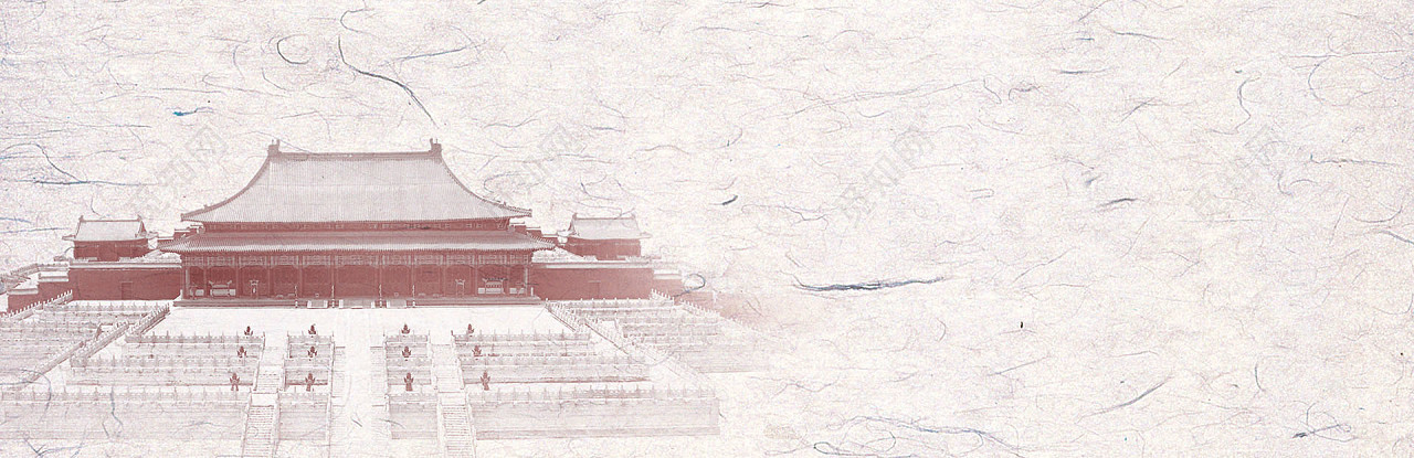 中国风古代建筑背景