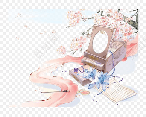png 免费下载png png素材古风化妆台标签:png素材 免抠素材 手绘