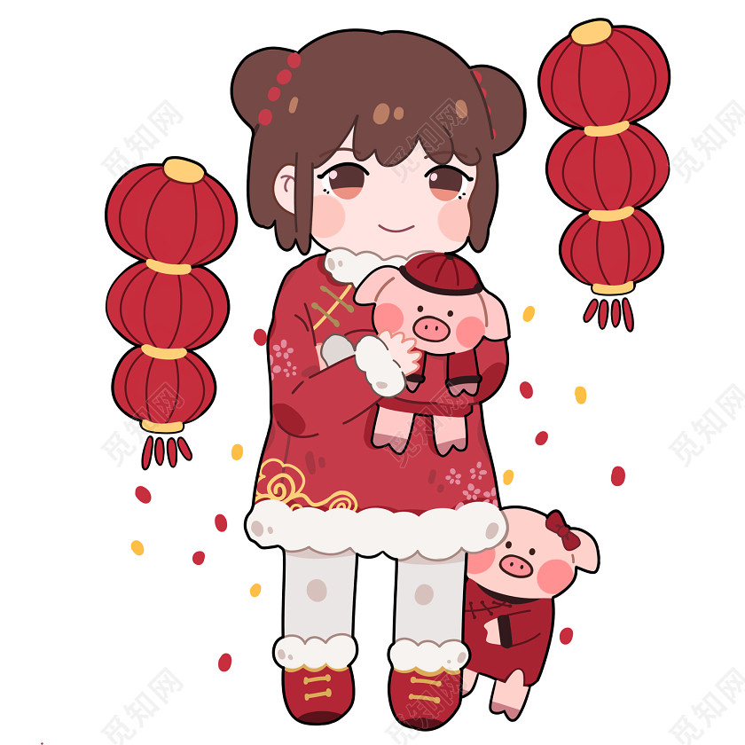 新年春节小孩素材
