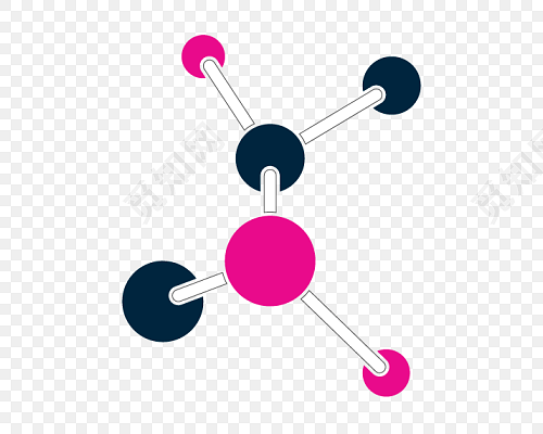 dna螺旋分子卡通插画素材