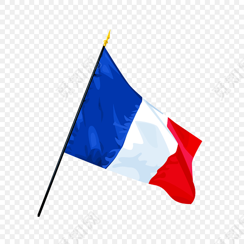 法国国旗旗帜免费下载_png素材_觅知网