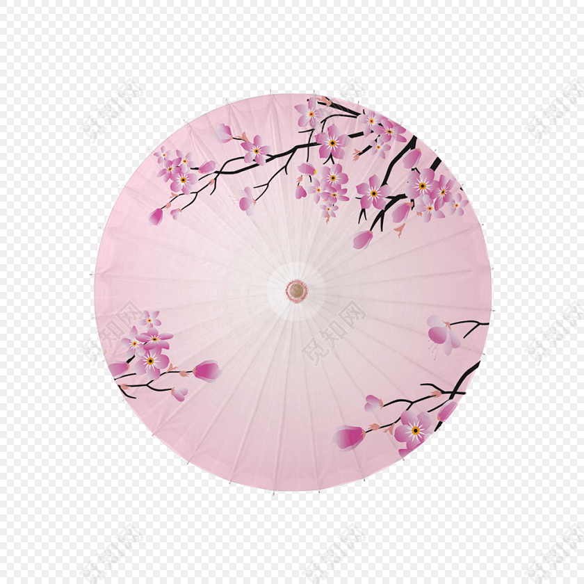 十里桃花儿伞免费下载_png素材_觅知网