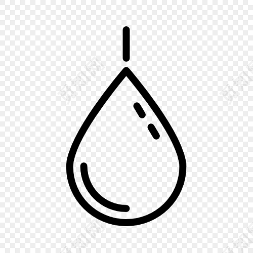 黑白透明水珠水滴素材