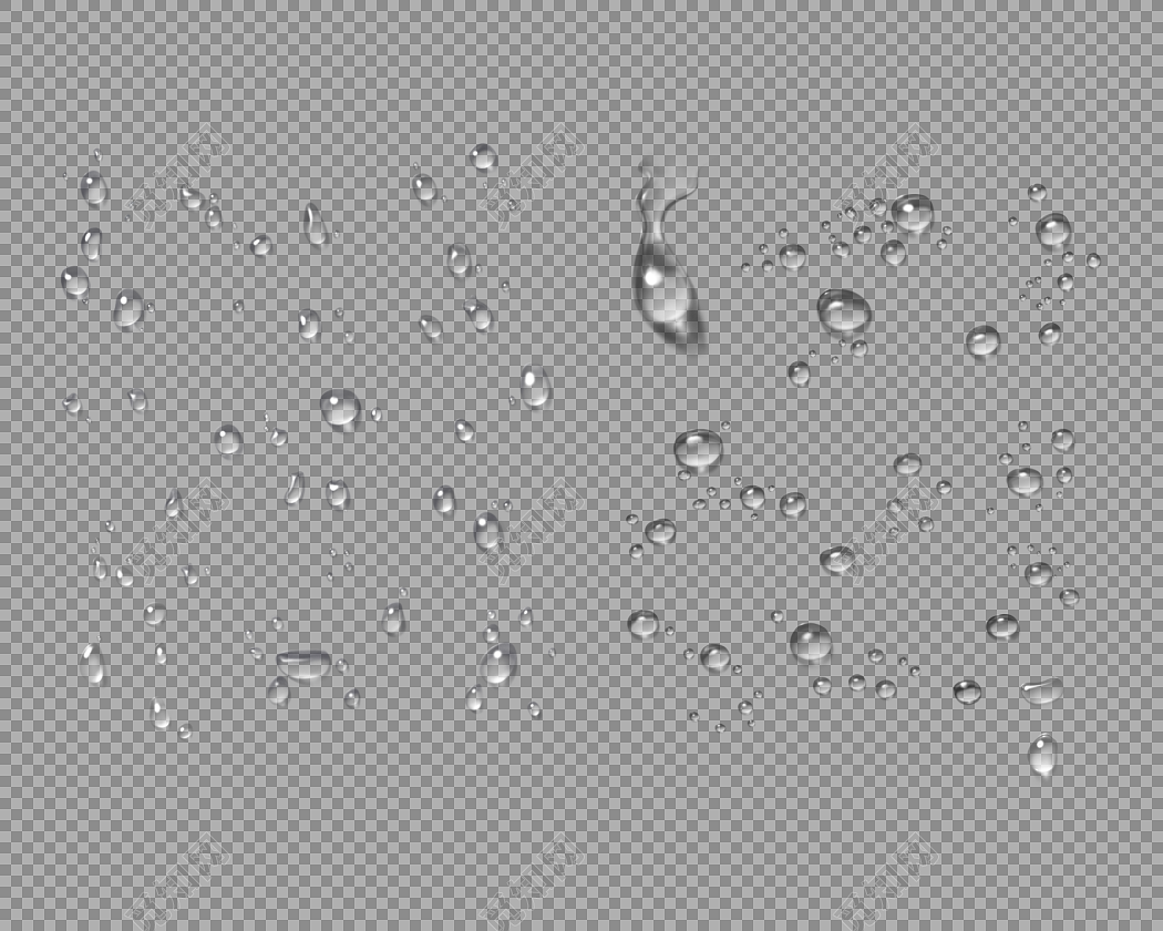 白色透明水珠水滴素材免费下载 觅知网