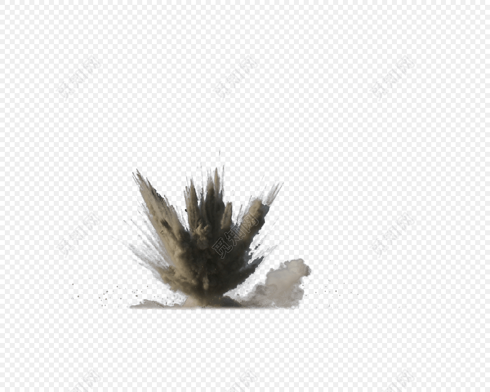 真实特效灰尘爆炸素材