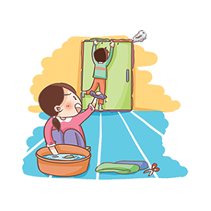 安全卡通图