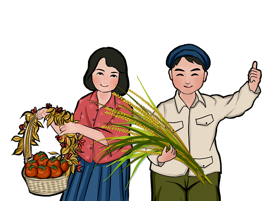 手绘劳动素材
