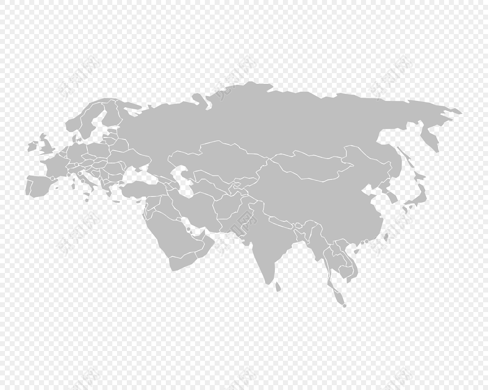 亚欧大陆地图素材