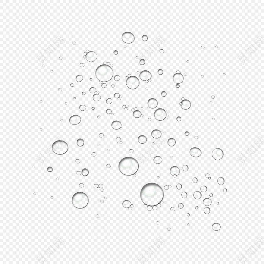 白色水滴素材