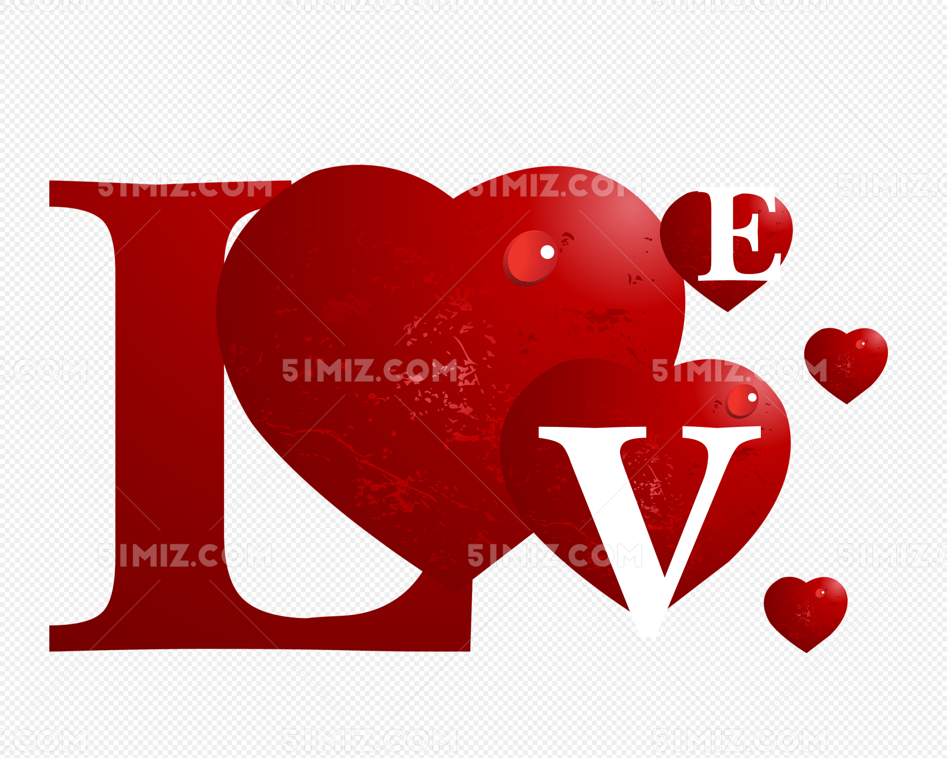 love心形字体设计